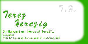 terez herczig business card